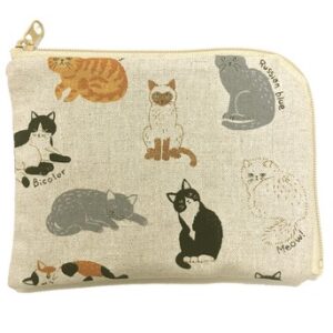 L形拉鍊卡袋錢包-腦星人圖案-日本直送